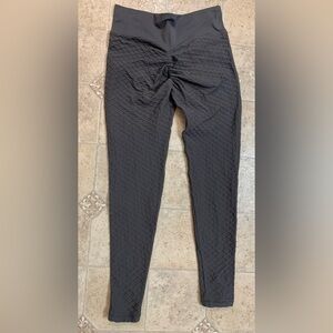 Women’s Charcoal Gray High-waisted Butt-Lifting Leggings Size Medium